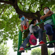 Children in China wearing face masks on April 28, 2020.
